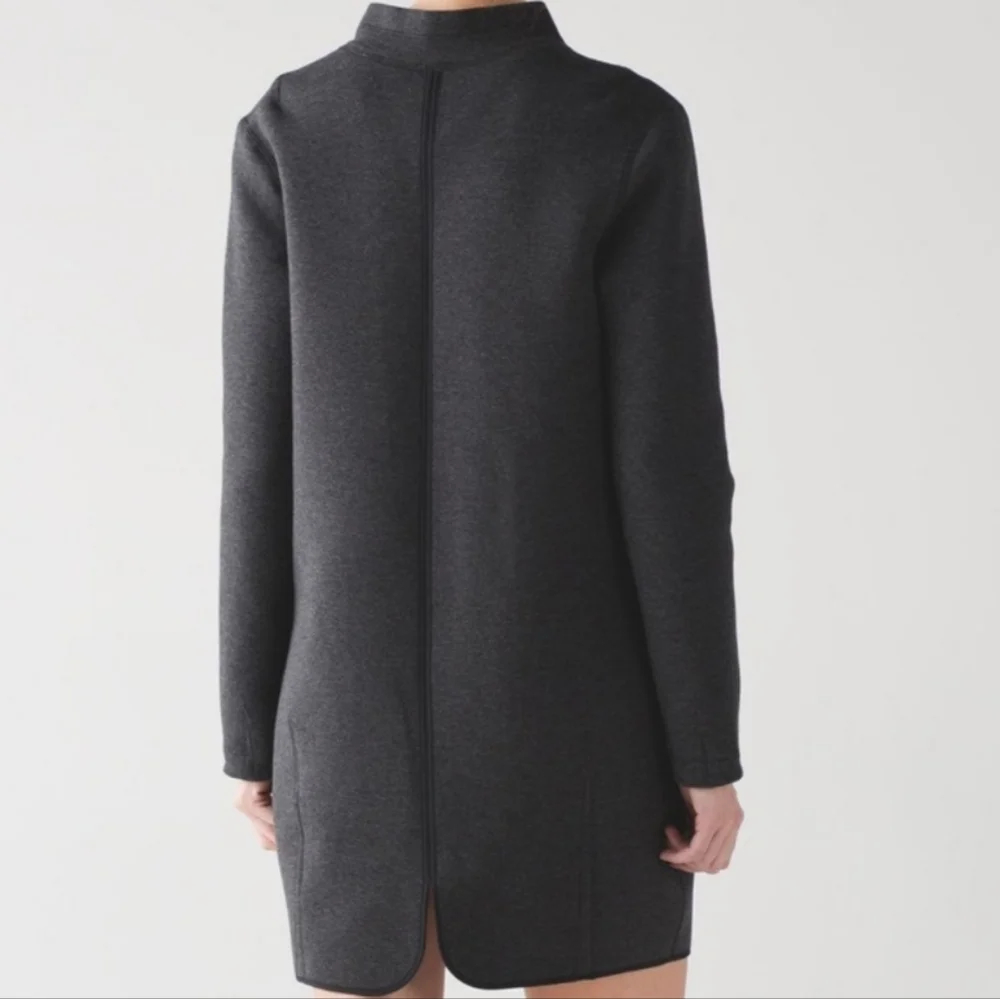 Lululemon Heathered Black City Bound Dress Size 6 - Picture 3 of 14